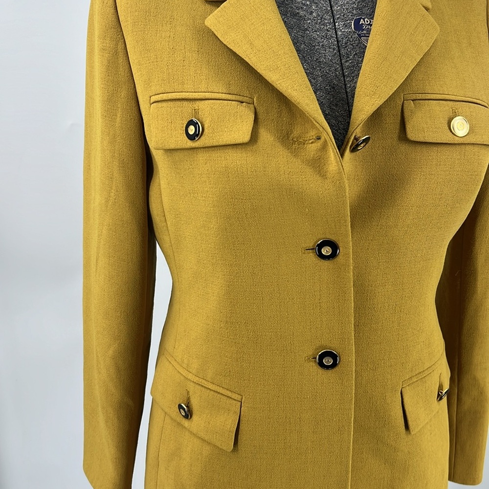 The Suit, Petite Military Style Button Front Blaz… - image 6